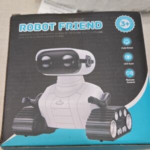 Robot Friend White and Black Toy